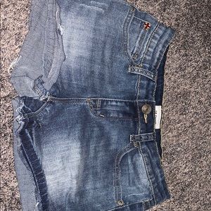 Denim shorts